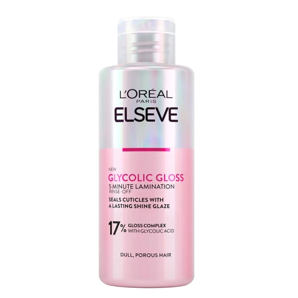 Elseve Rinse-Off Gloss Glycolic Крем для блеска волос, 17% гликолевой кислоты, 200 мл - image 1