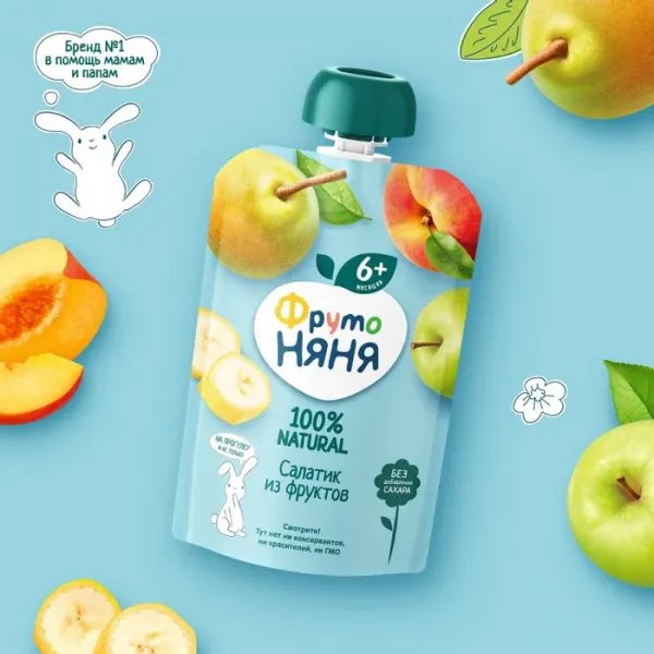 FrutoNanny Piure salata din 4 fructe 90g - image 4