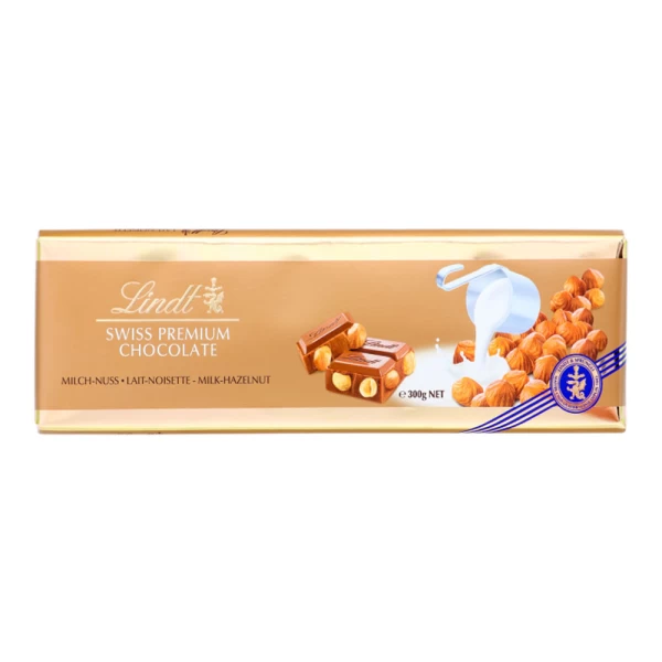 Lindt Gold Ciocolata cu lapte si alune 300g - image 1