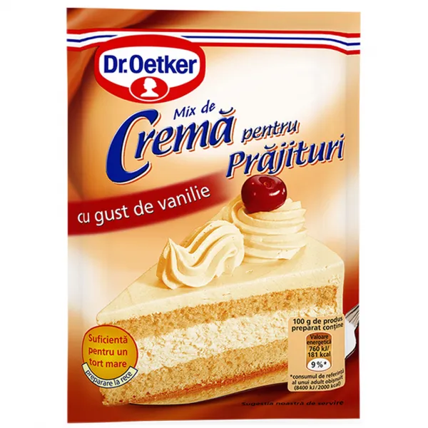 Dr. Oetker Порошок для крема для тортов со вкусом ванили, 50 г - image 1