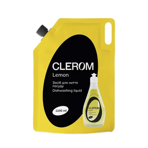 Clerom Жидкость для мытья посуды Lemon запаска 1100мл - image 1