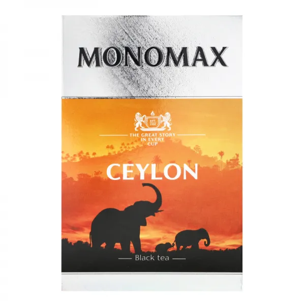 Чай черный цейлонский байховый листовой Ceylon Monomax к/у 90г - image 1