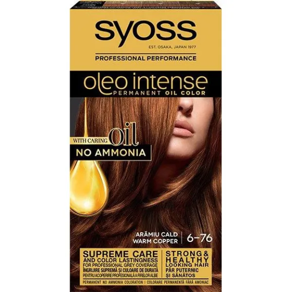 Краска для волос Syoss Oleo Intense 6-76 Мерцающий медный - image 1