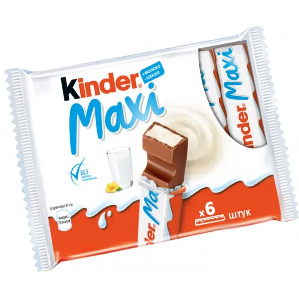 Ciocolata Kinder Maxi Chocolate T6 (21g x 6buc) - image 1