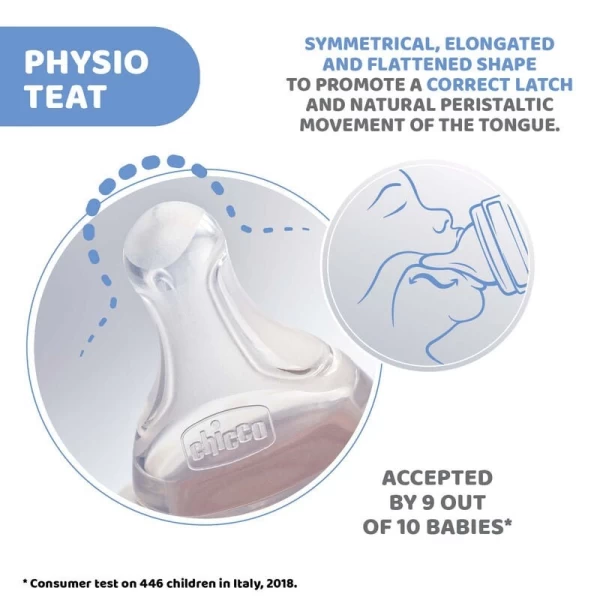 Соска силиконовая быстрый поток Chicco Physio 4m+, 2 шт - image 3