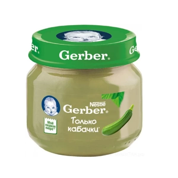 Пюре Gerber Кабачки (4+ мес.), 80 г - image 1