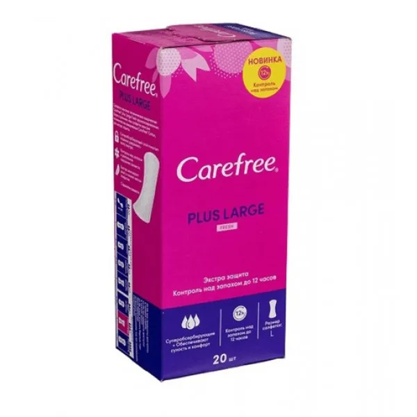Carefree Absorbante de zi Long Plus, 24 buc - image 1