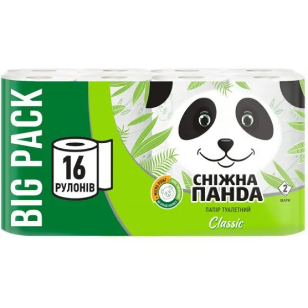 Туалетная бумага Снежная Панда Классик 16 шт - image 1