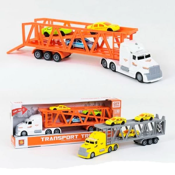 Инерционный Трейлеровоз с машинками (свет / звук) 1:50 - image 2