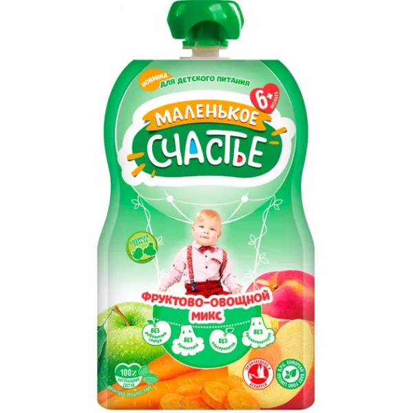 Malenicoe sciastie Piure amestic din fructe si legume 90g pouch - image 1