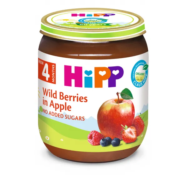 HIPP Piure de fructe Mere si fructe de padure 6luni 125 g - image 1