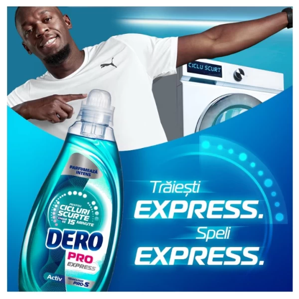 Dero Detergent de rufe lichid PRO Express Activ (37 spalari) 1.480L - image 2
