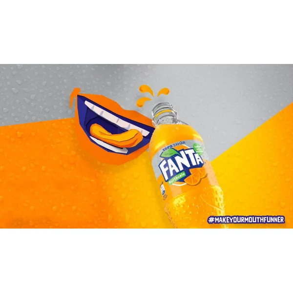 Fanta Bautura carbogazoasa 0,5L Zero Zahar, Mango - image 3