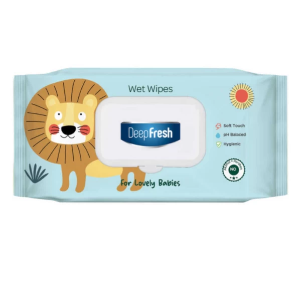 DeepFresh Влажные салфетки с крышкой 72 шт Lovely Baby Lion - image 1