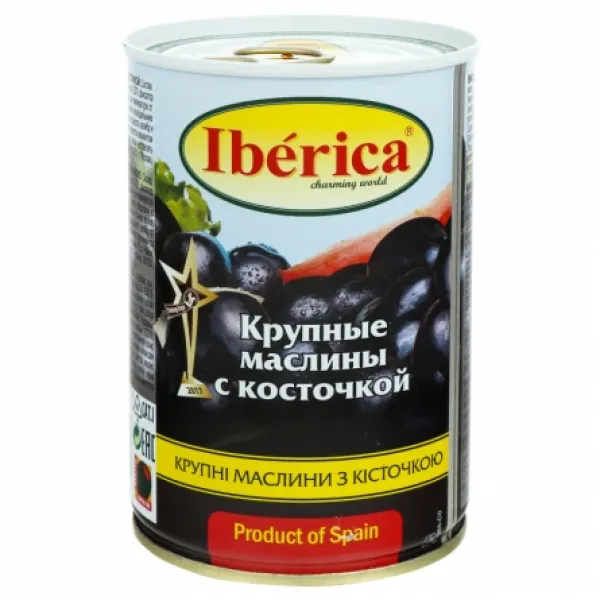 Маслины крупные с косточкой Iberica 420г - image 1