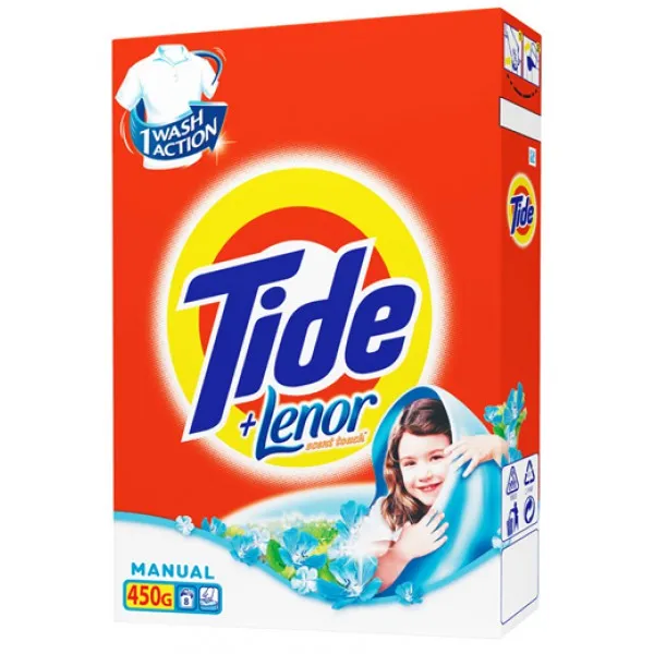 Tide Detergent 0.450kg Manual Lenor Touch - image 1