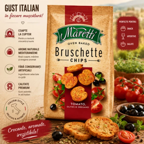 Maretti Brushette томатно-оливковое орегано 70гр - image 2