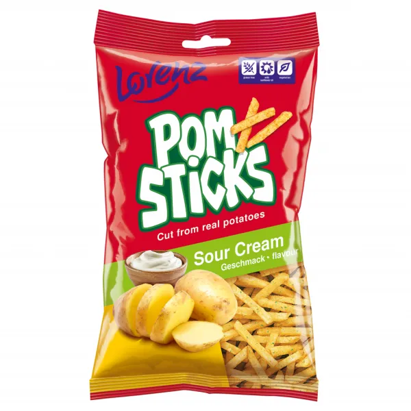 Pom Sticks Картошка фри Lorenz со вкусом сыра 85г - image 1