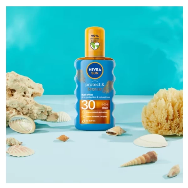 Nivea Sun Ulei-spray protectie solara Protect & Bronze FPS30 200 ml - image 2