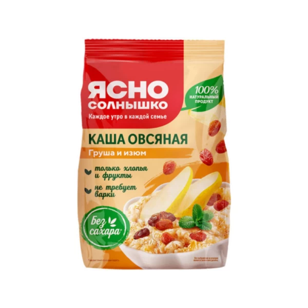 Iasno Solnisko Terci de ovaz cu pere si stafide 300 g - image 1