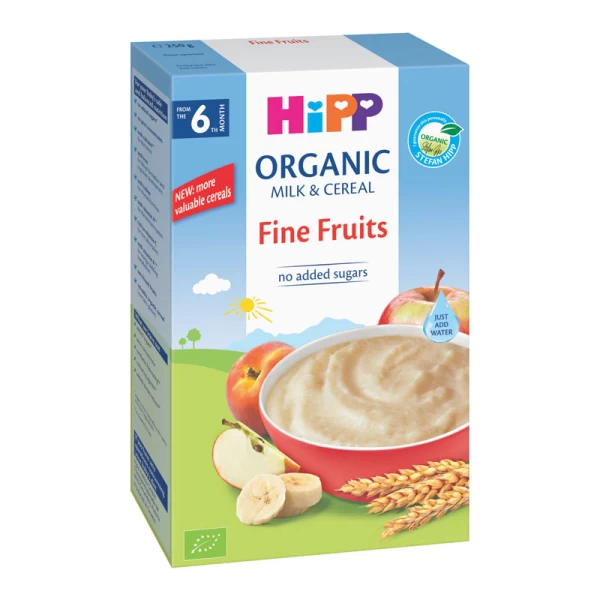 HiPP Organic Terci cu lapte Grau cu fructe (6+ luni), 250 g - image 1