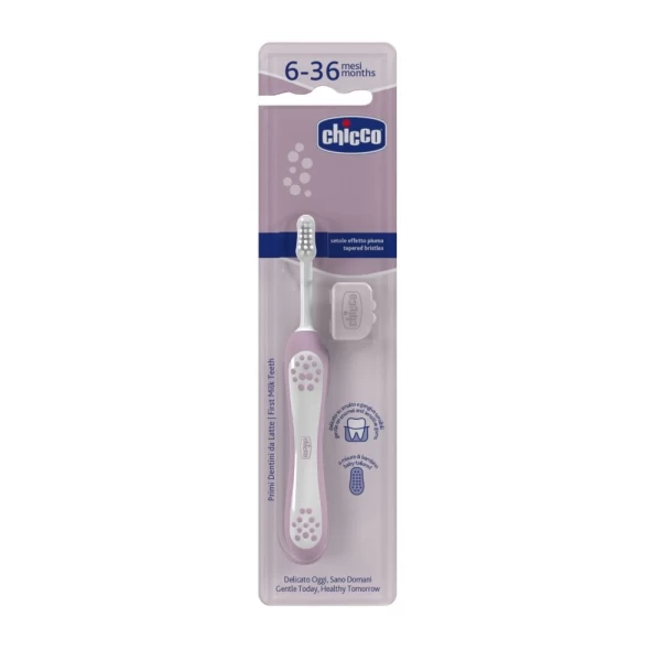 Chicco Детская зубная щетка для первых зубов, 6-36 мес. голубая - image 1