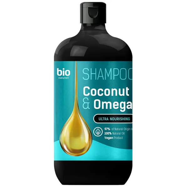 Шампунь Bio Naturell Coconut Oil & Omega 3 Shampoo для всех типов волос, 946 мл - image 1