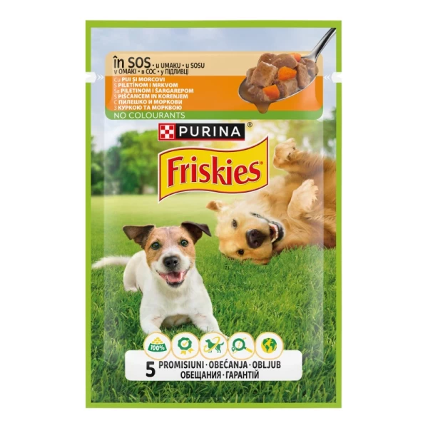 Friskies Влажный корм для собак с курицей и морковью в соусе 85 г - image 1
