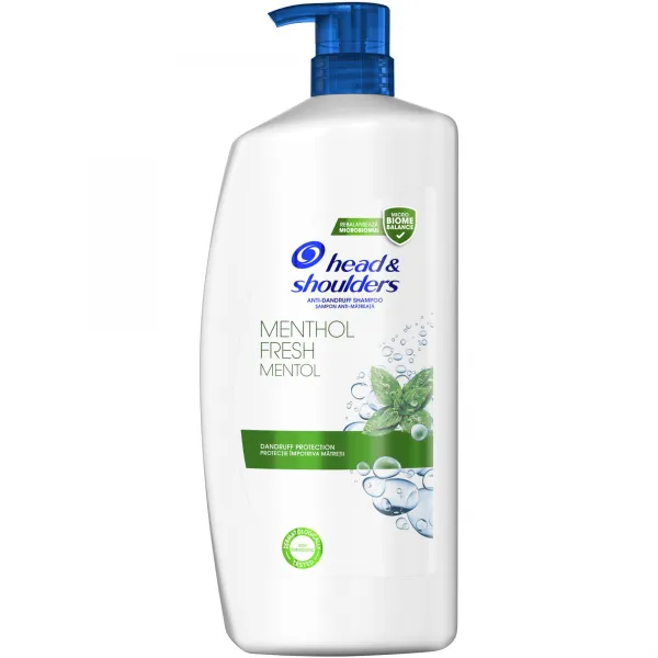 Head & Shoulders Sampon 800 ml cu pompa Menthol pentru orice tip de par - image 1
