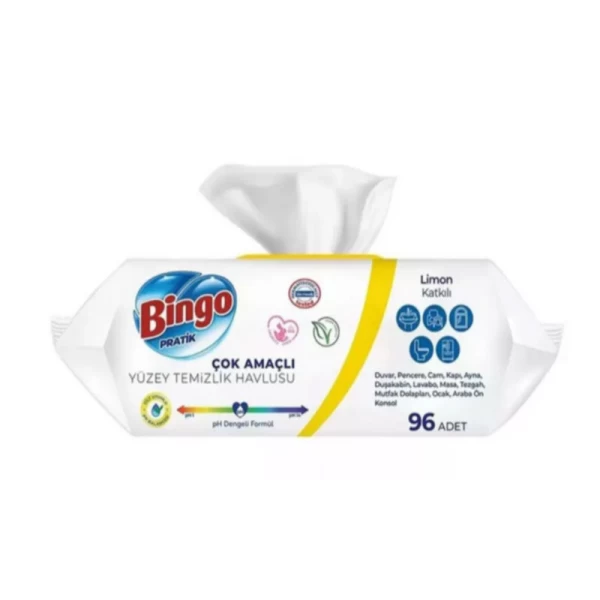 Bingo Servetele umede universale de curatare Lemon 96 buc - image 2