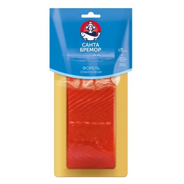 Santa Bremor Pastrav usor sarat file bucati 200gr - image 1