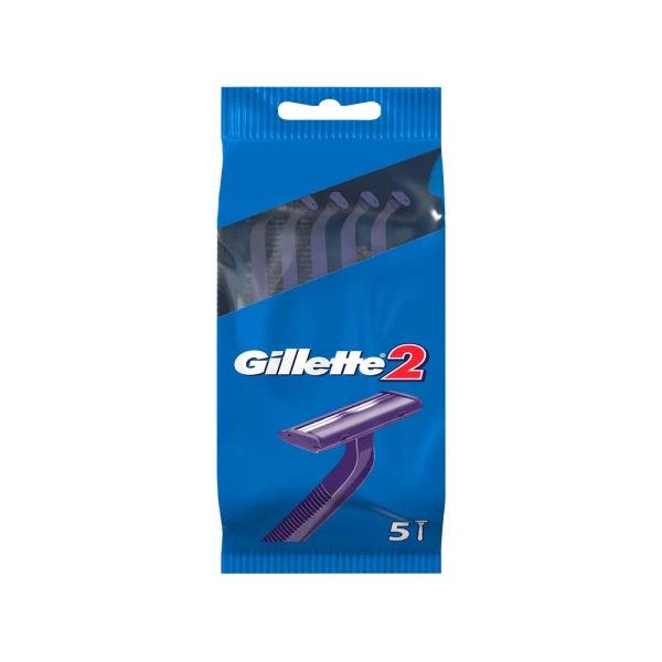 Бритвы одноразовые Gillette 2 (5 шт) - image 1