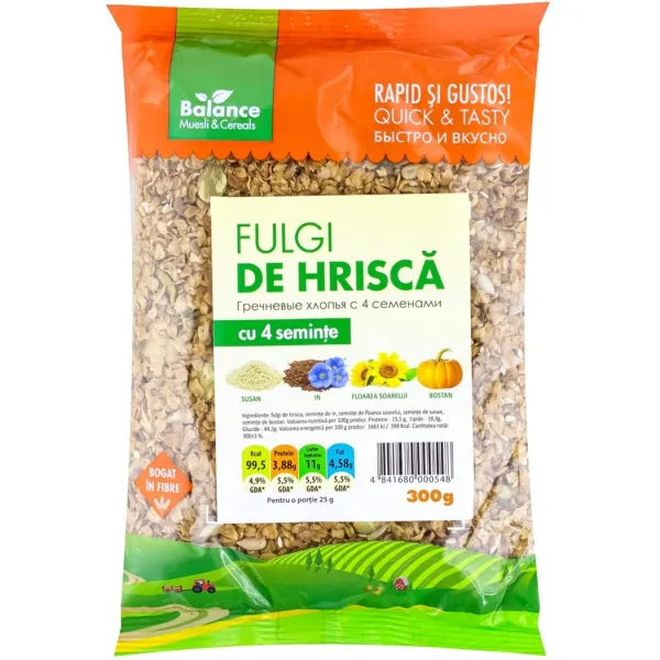 Fulgi de hrisca cu 4 seminte 300g Balance - image 1