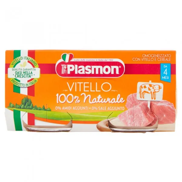Plasmon Piure carne de vitel 2x80g (6 luni) - image 1