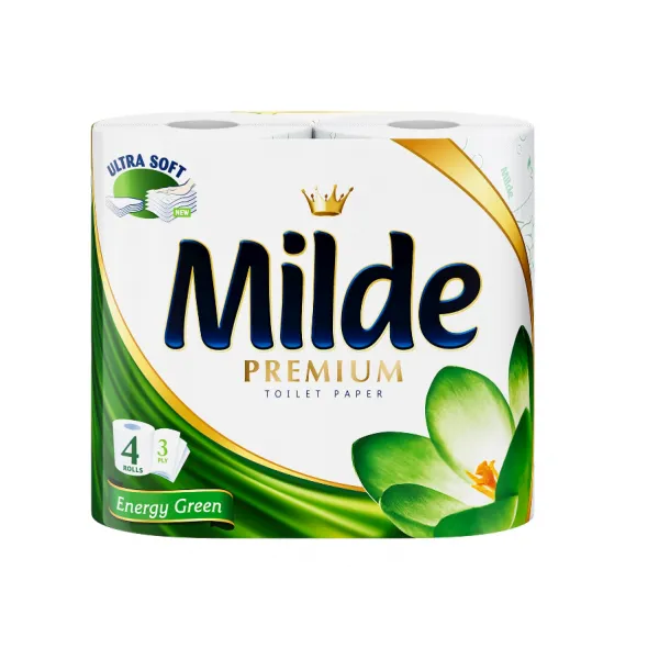 Milde Туалетная бумага 4 рулона Energy Green - image 1