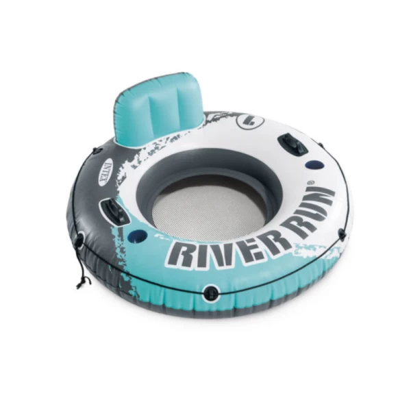 Colac gonflabil cu plasa, spatar si manere Aqua River Run 1, 135 cm, max. 100 kg, Intex (56825) - image 1