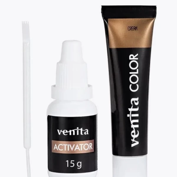Venita Henna Color Vopsea-crema sprancene si gene Graphite - image 2