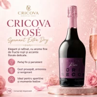 Cricova Crisecco Vin spumant Rose Extra sec 0,75 l - thumbs image 2