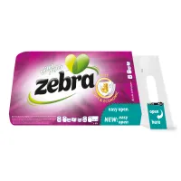 Zebra Hartie igienica 8 role 3 straturi Violet