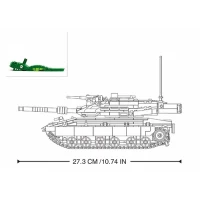 Set de constructie Merkava MK4 RC Tank, cu telecomanda, 891 elem. - thumbs image 5