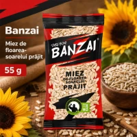 Семечки подсолнуха Banzai жареные 55г - thumbs image 2