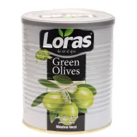 Loras Цельные зеленые оливки 900 г
