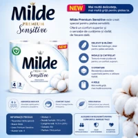 Milde Hartie igienica 4 role, 3 straturi, Sensitive - thumbs image 2