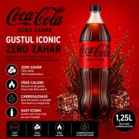 Coca Cola Bautura carbogazoasă, Zero Zahar 1,25L - thumbs image 2