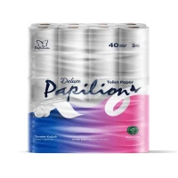 Papilion Hartie igienica 40 role, 3 straturi Delux