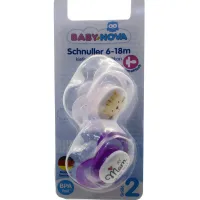 Baby Nova Suzeta simetrica fara inel, 6 luni+, Silicon, fara BPA, 2 buc./blister - thumbs image 2