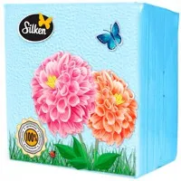 Салфетки столовые Silken 24x24 1 слой 100 шт Light (Разные) - thumbs image 2