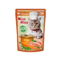 Miau Miau Корм для кошек с мясом курицы и овощами 85гр