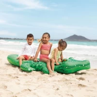 Pluta gonflabila Crocodil mare cu manere, 203×114×25 cm, max. 80 kg, 3+ ani, Intex (58562) - thumbs image 2