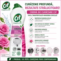 Чистящий крем для кухонных поверхностей Cif Розовый Цветок 500 мл - thumbs image 2